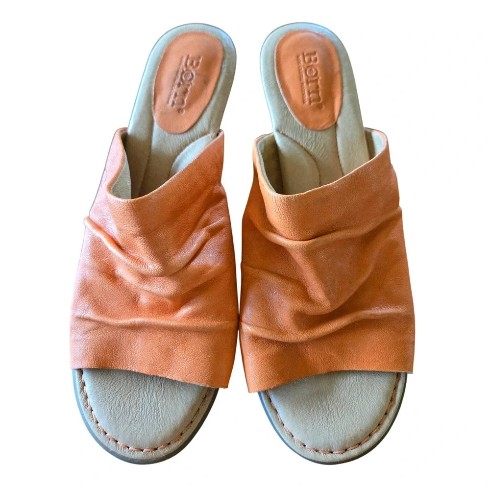 Born orange leather